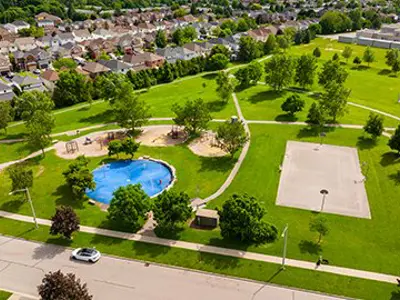 Aerial photo of Guildwood Park