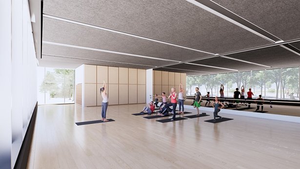 These flexible spaces will host a wide range of programs including fitness, wellness classes, kids’ activities, and seasonal camps for all ages.