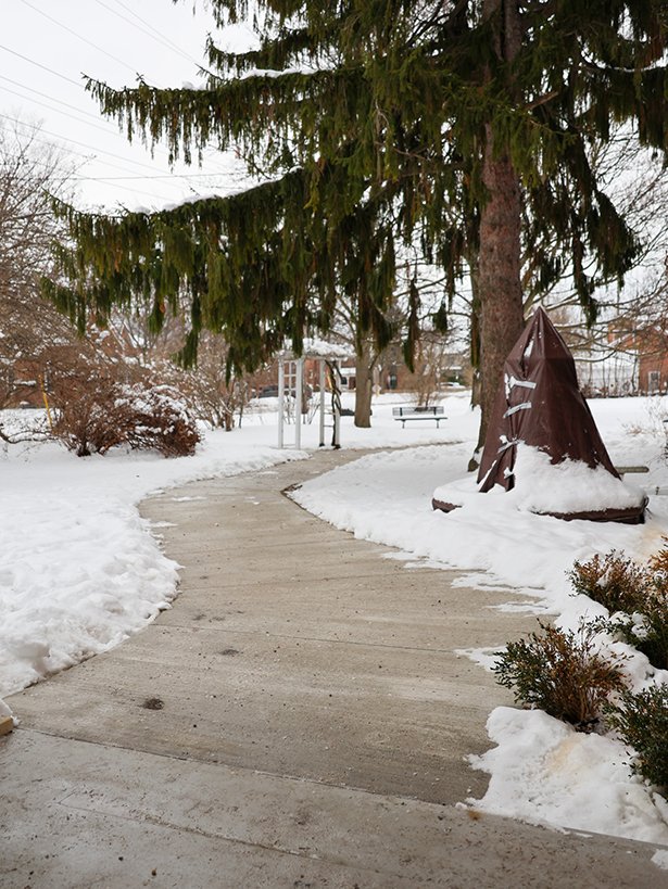Updated pathway at Waverley place.
