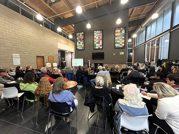 Residents in Wards 3 and 4 attend the Fall Forum on October 22 at Diane Hamre Recreation Complex.