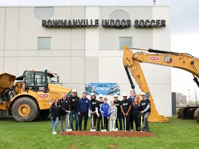 Team Clarington with our friends at Darlington Soccer Club proudly celebrate this important milestone for our community at the official groundbreaking ceremony on May 1, 2025.