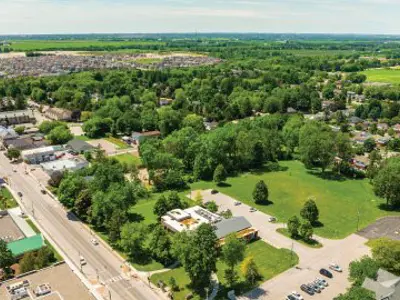 Aerial view of rural and urban Newcastle.