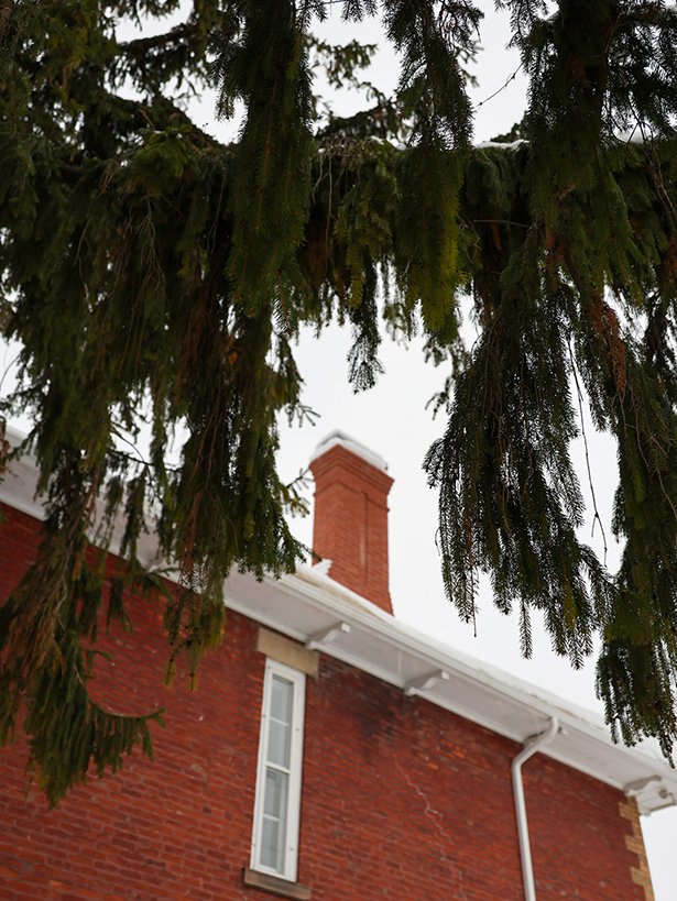 Updated chimney and brick work at Waverley Place.