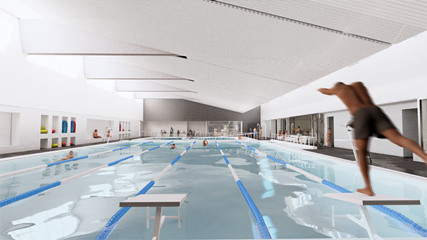 Clarington’s new Aquatics Centre will provide inclusive access to therapeutic swimming and lap training, supporting every age and ability – coming in Phase 2.